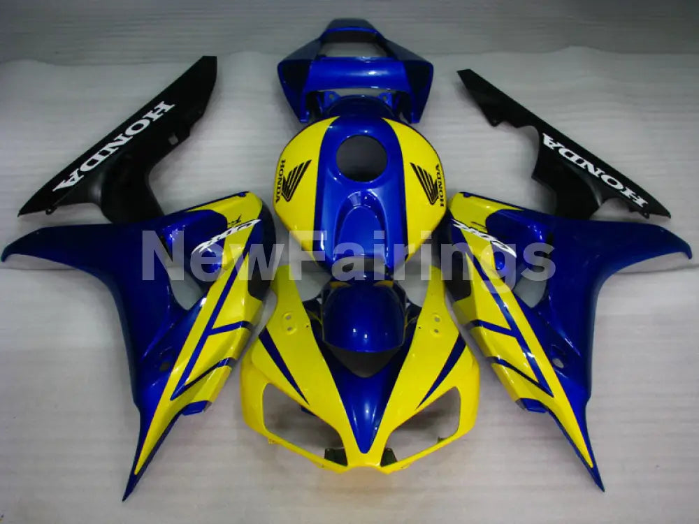 Blue and Yellow Black Factory Style - CBR1000RR 06-07 Fairing Kit