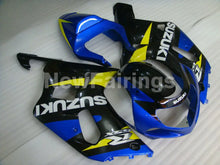 Cargar imagen en el visor de la galería, Blue and Yellow Black Factory Style - GSX-R600 01-03 Fairing Kit