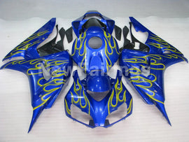 Blue and Yellow Flame - CBR1000RR 06-07 Fairing Kit