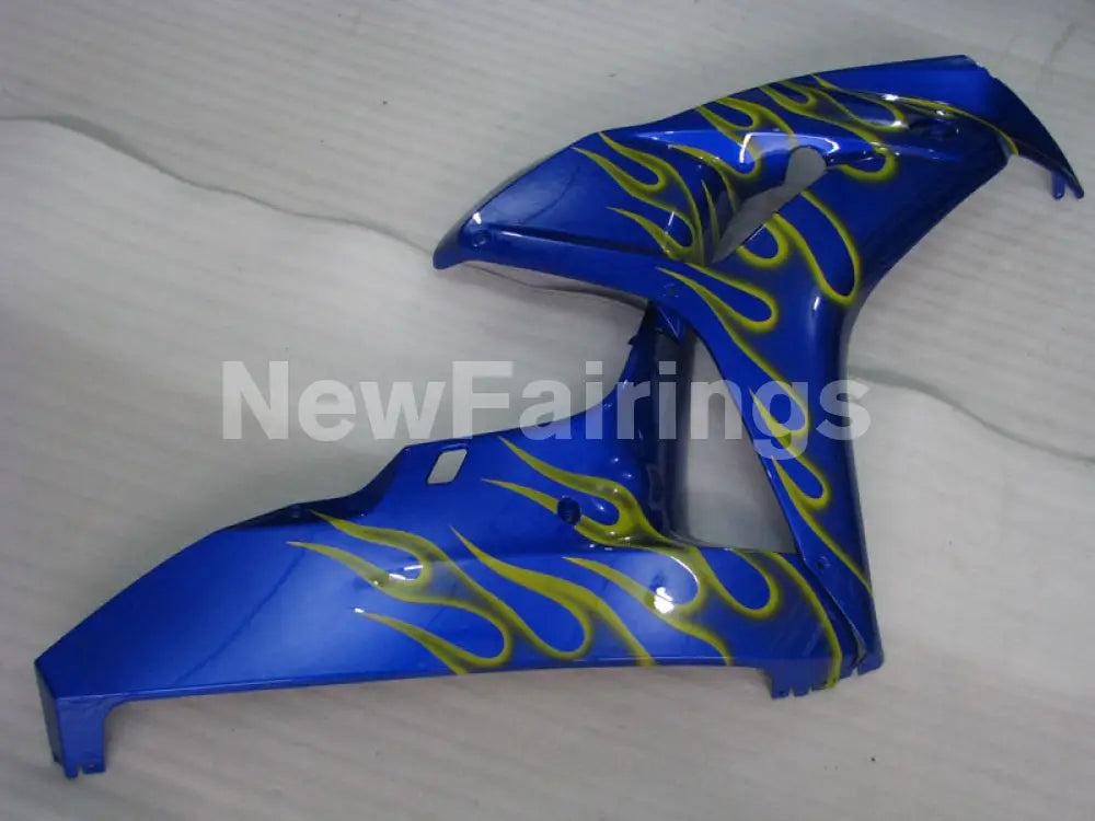 Blue and Yellow Flame - CBR1000RR 06-07 Fairing Kit