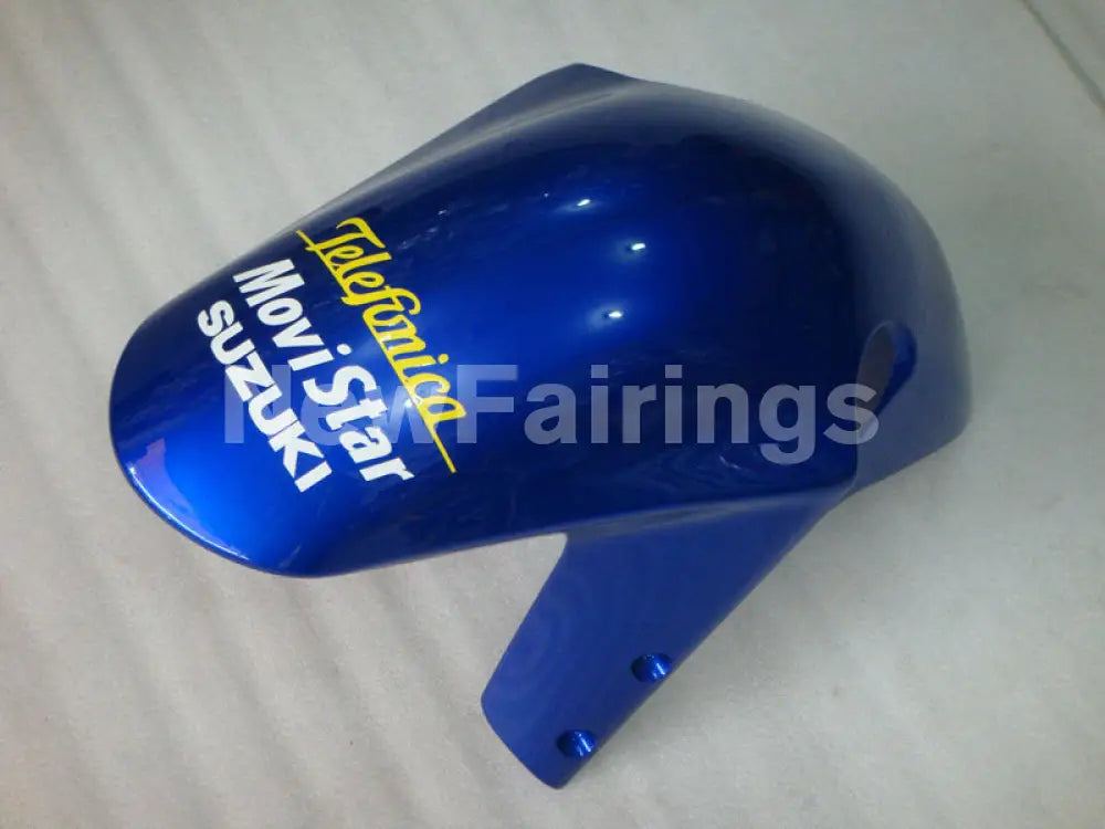 Blue and Yellow Movistar - GSX-R600 01-03 Fairing Kit