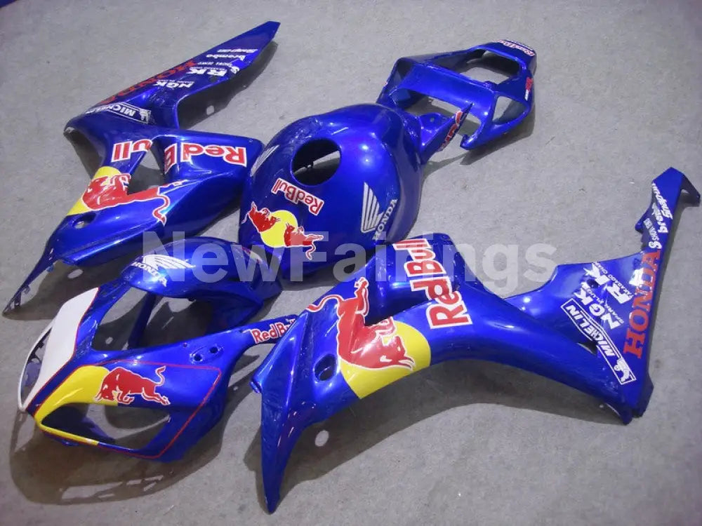 Blue and Yellow Red Bull - CBR1000RR 06-07 Fairing Kit