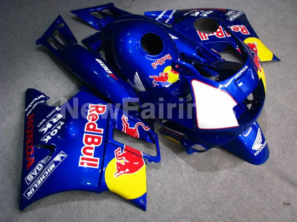Blue and Yellow Red Bull - CBR600 F2 91-94 Fairing Kit