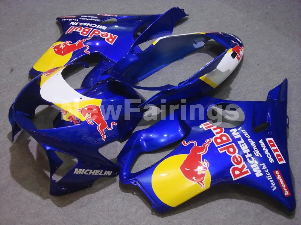 Blue and Yellow Red Bull - CBR600 F4 99-00 Fairing Kit