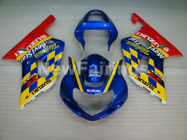 Blue and Yellow Red Movistar - GSX-R600 01-03 Fairing Kit
