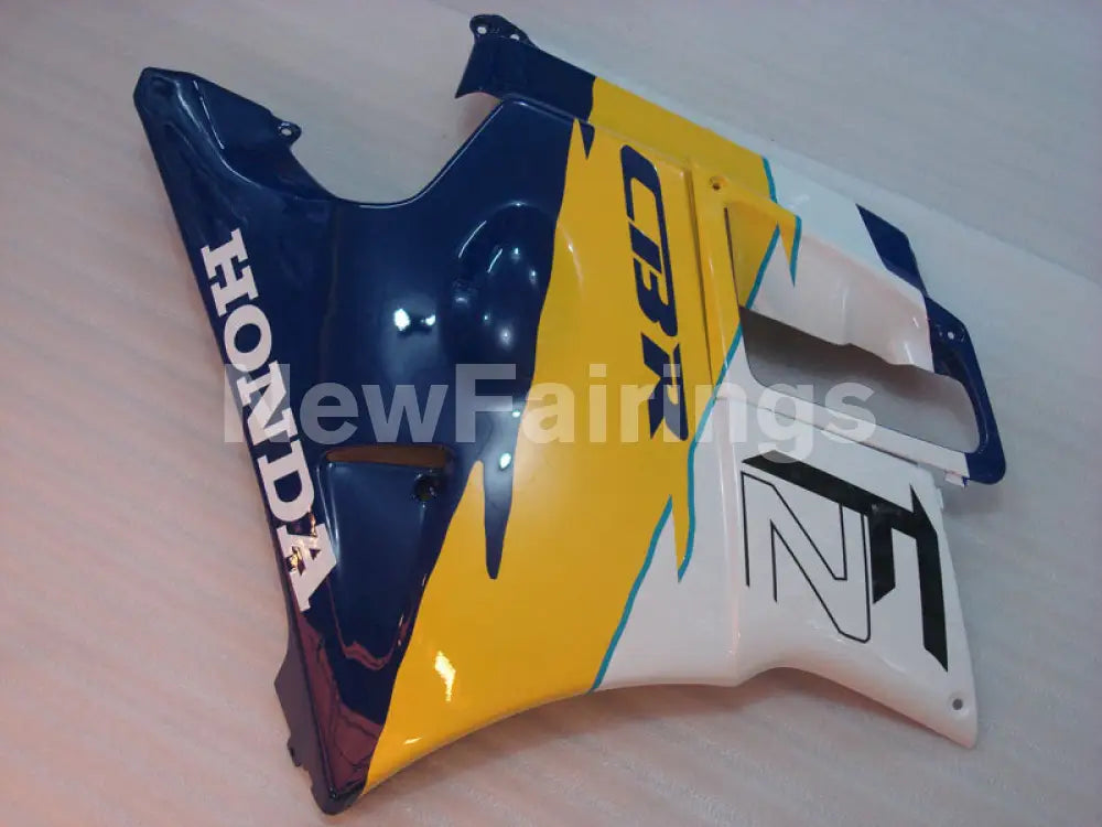Blue and Yellow White Factory Style - CBR600 F2 91-94 Fairing Kit