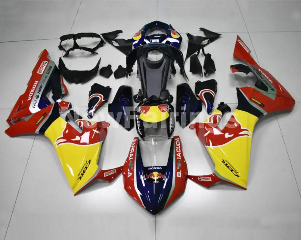 Deep Blue and Yellow Red Bull - CBR1000RR 17-19 Fairing Kit
