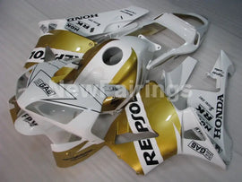 Gold and White Repsol - CBR600RR 03-04 Fairing Kit