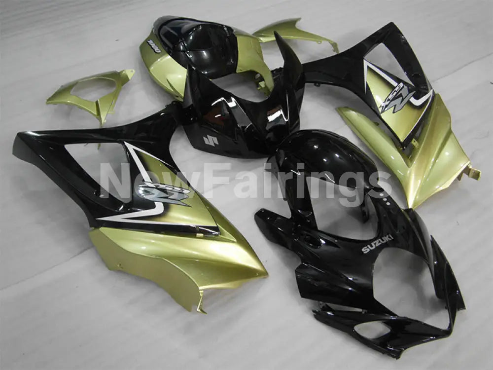 Golden and Black Factory Style - GSX-R1000 07-08 Fairing Kit