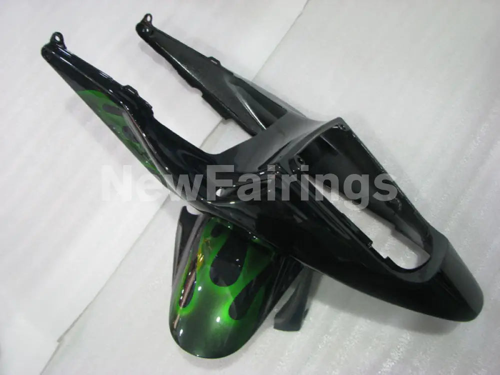 Green and Black Flame - CBR600RR 03-04 Fairing Kit