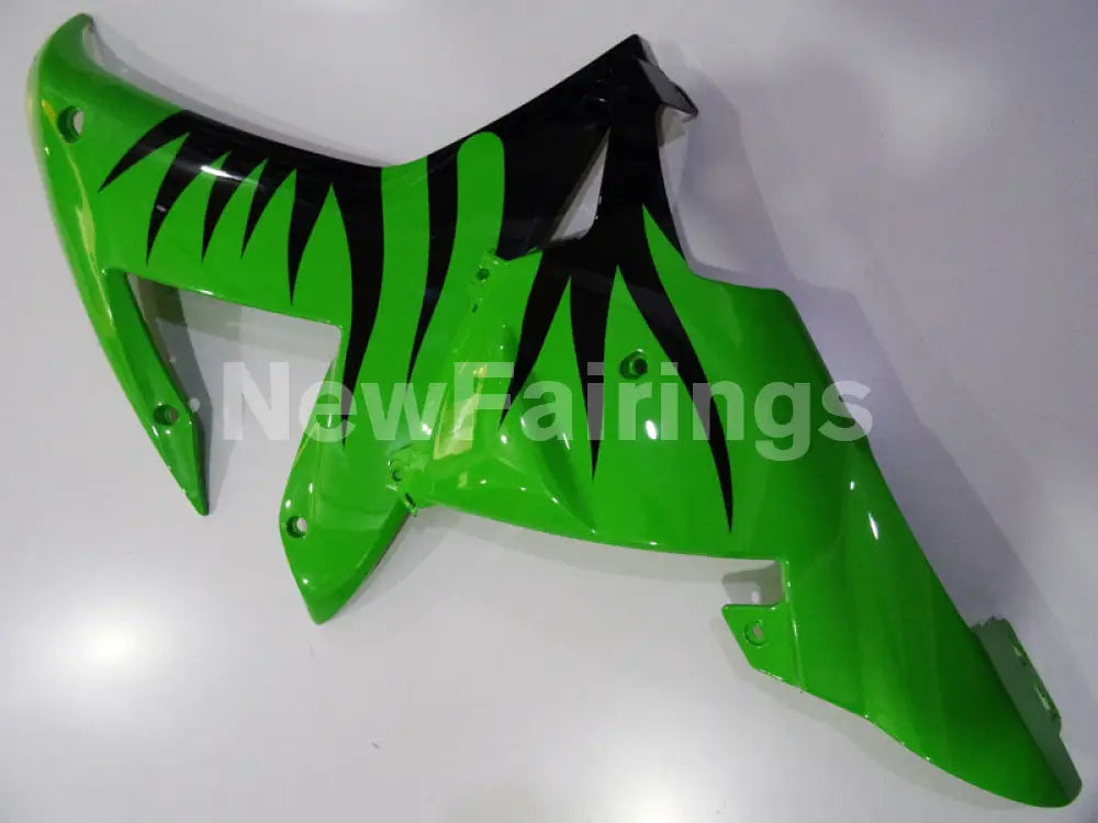 Green and Black Flame - YZF-R1 02-03 Fairing Kit