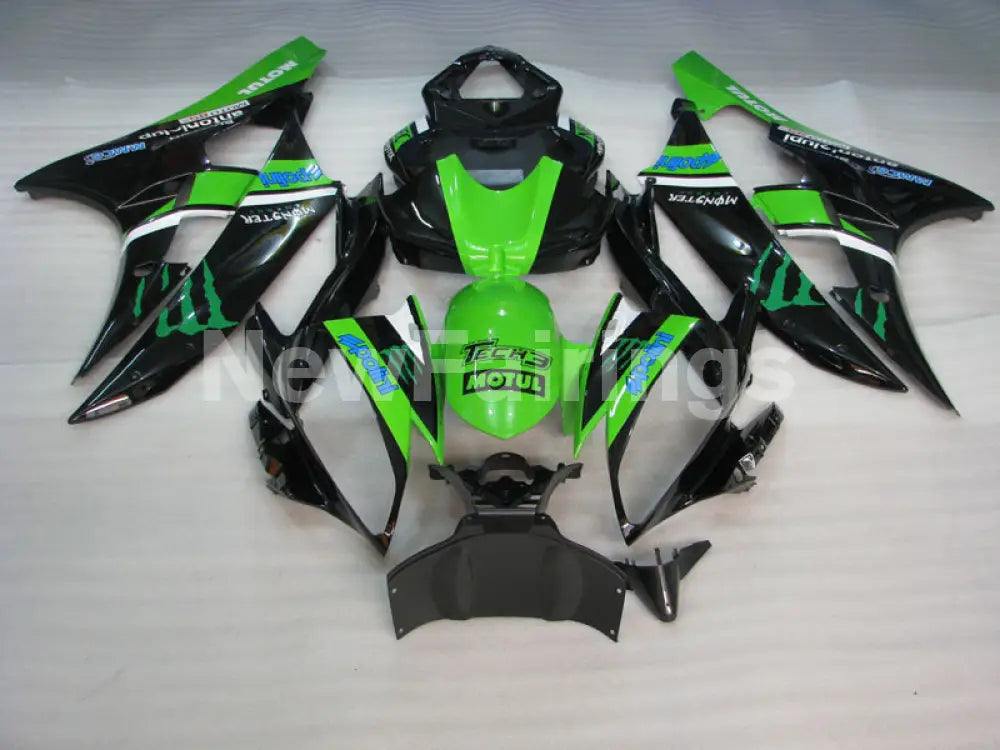 Green and Black Monster - YZF-R6 06-07 Fairing Kit