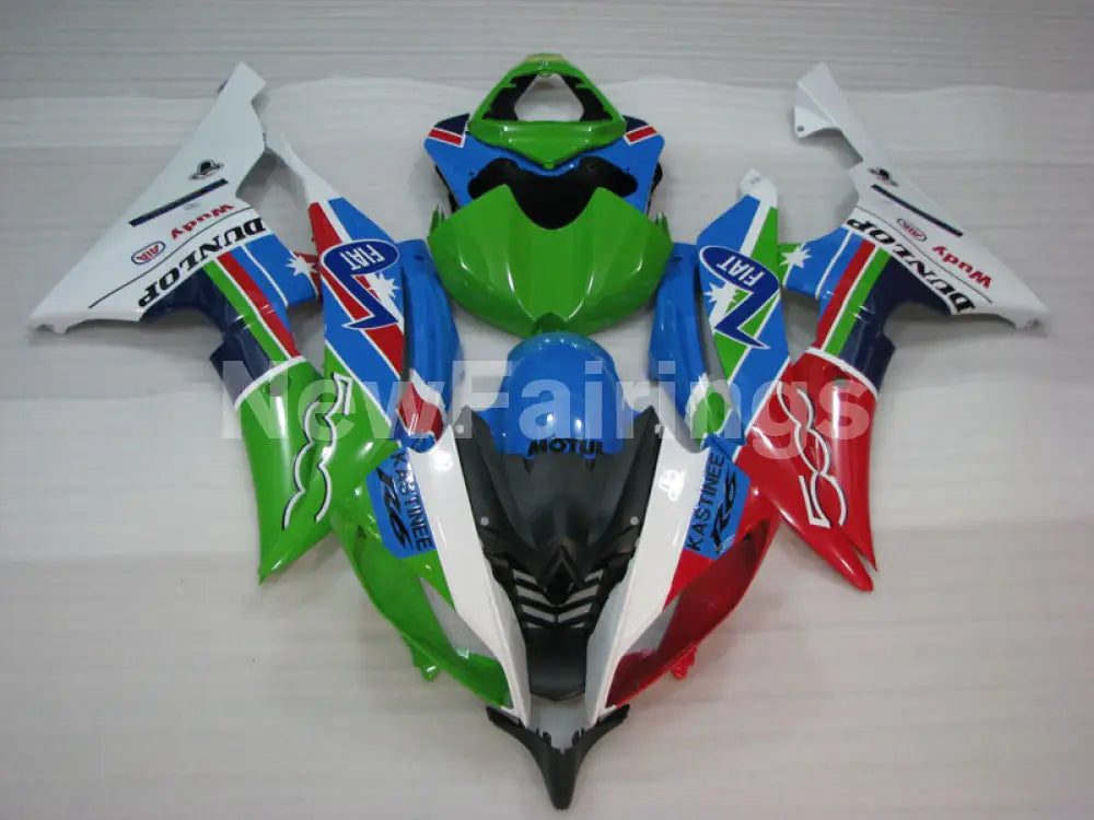 Green and Blue Red FIAT - YZF-R6 08-16 Fairing Kit