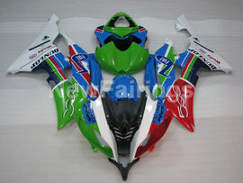 Green and Blue Red FIAT - YZF-R6 08-16 Fairing Kit