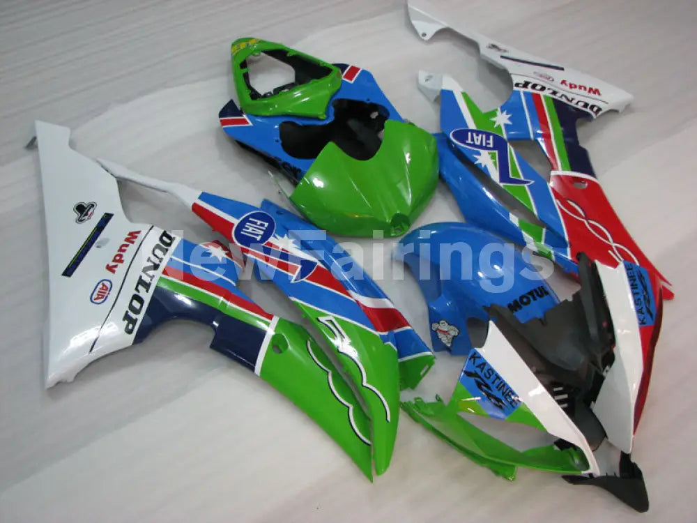 Green and Blue Red FIAT - YZF-R6 08-16 Fairing Kit