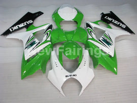 Green and White Black Factory Style - GSX-R1000 07-08 Fairing Kit