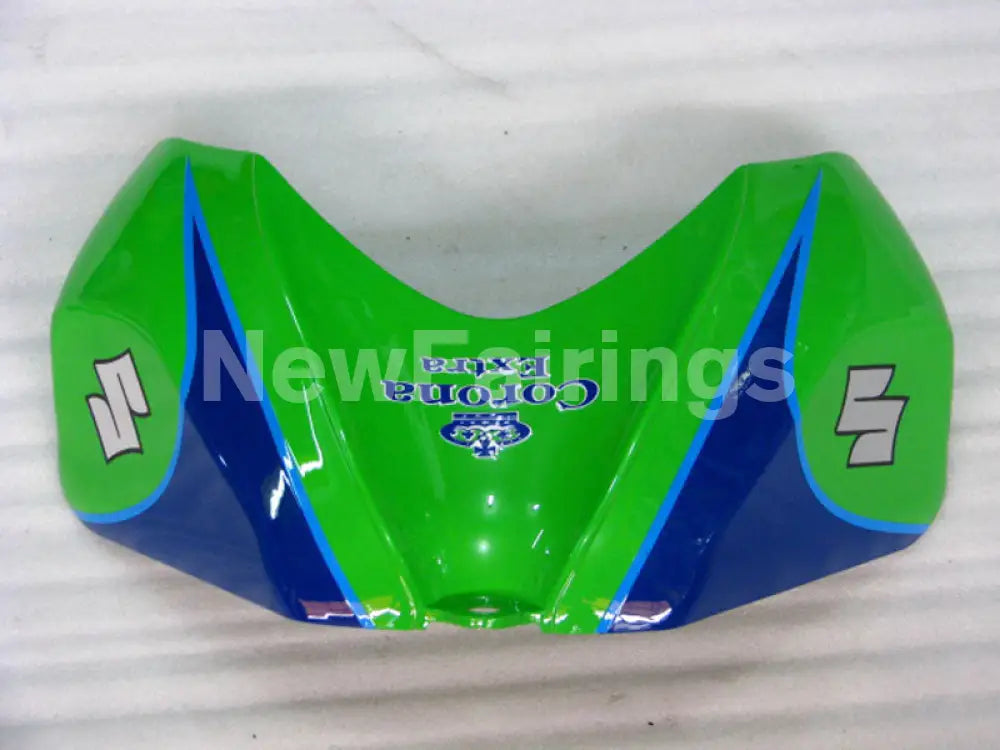 Green and White Blue Corona - GSX-R600 06-07 Fairing Kit