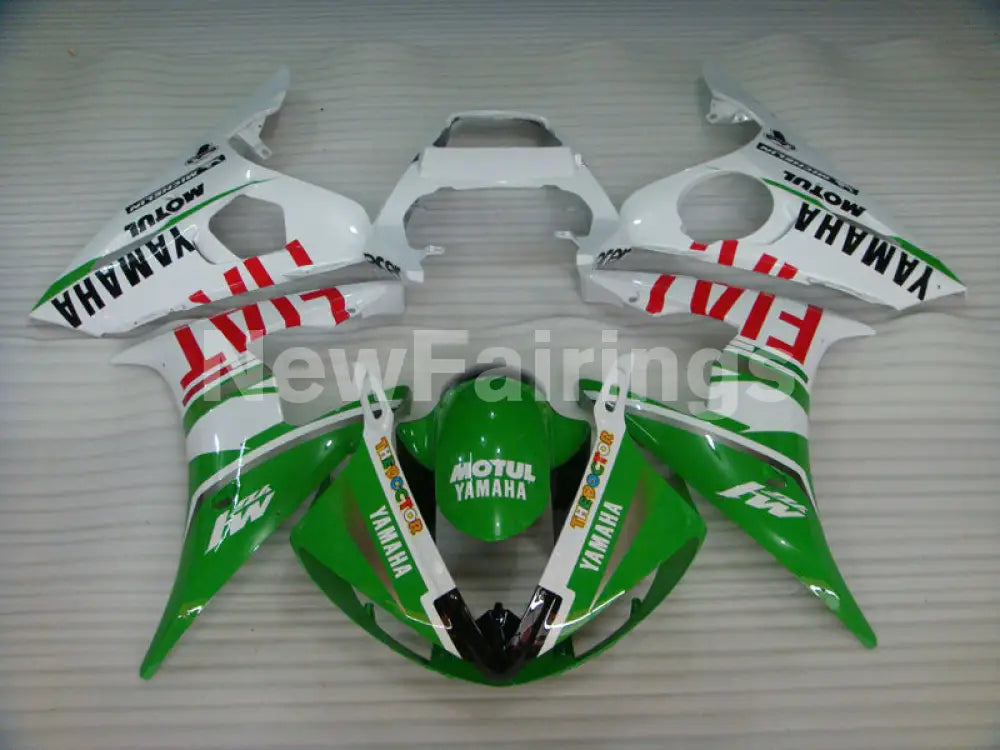 Green and White FIAT - YZF-R6 03-04 Fairing Kit