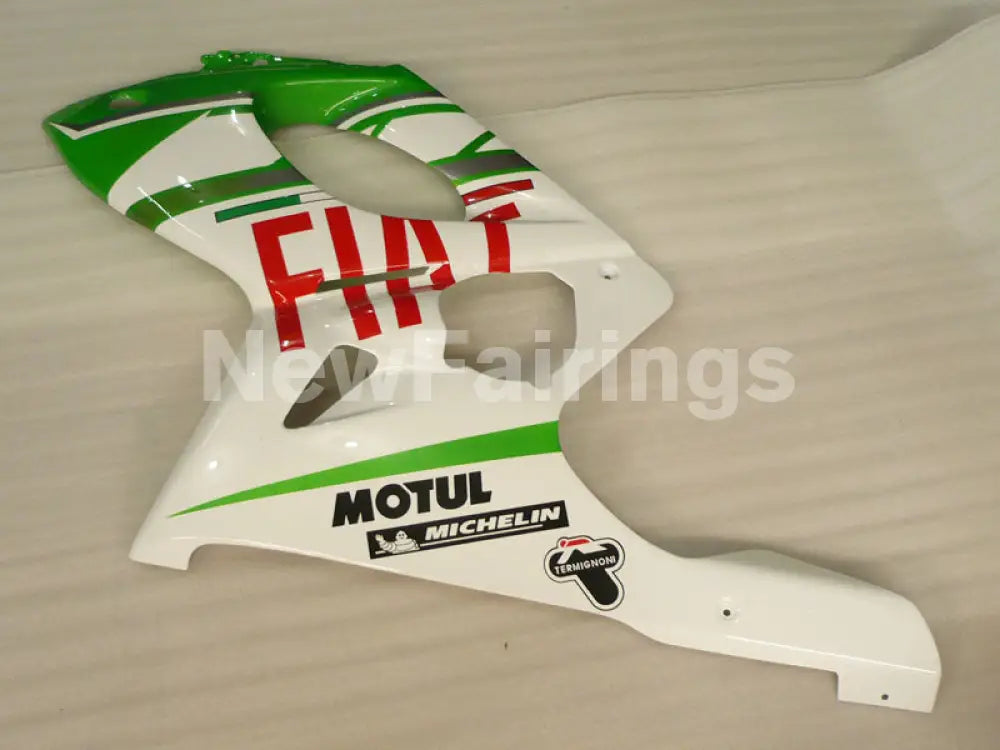 Green and White FIAT - YZF600R Thundercat 96-07 Fairing Kit