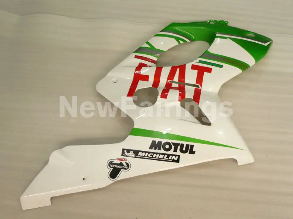 Green and White FIAT - YZF600R Thundercat 96-07 Fairing Kit