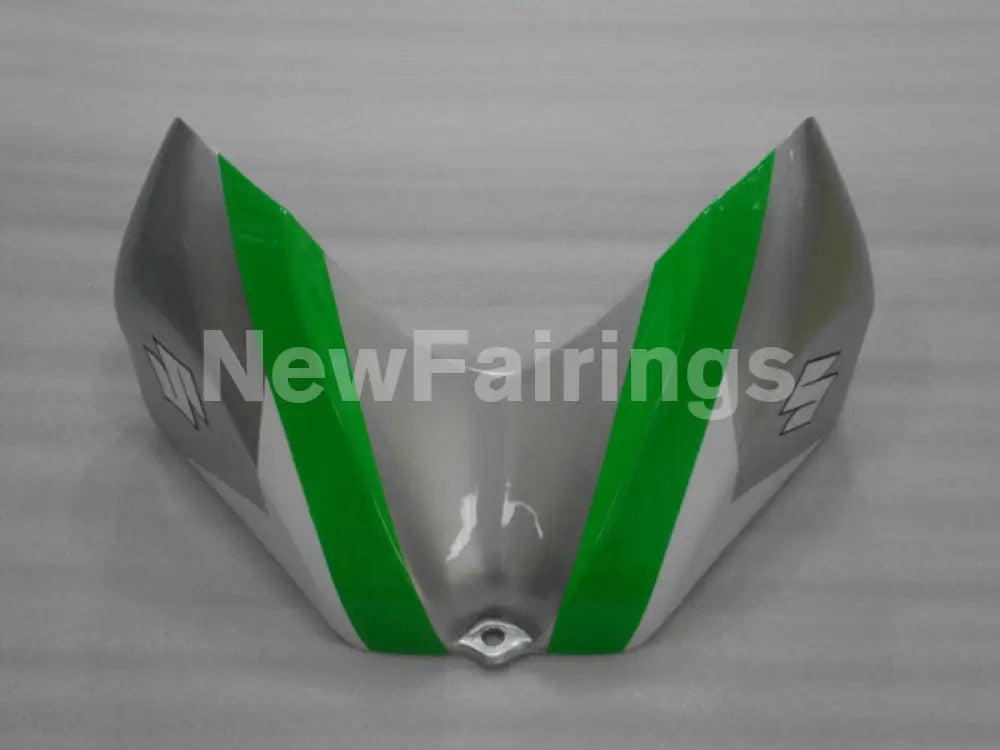Green and White Silver Factory Style - GSX-R600 06-07 Fairing Kit