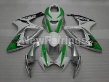 Cargar imagen en el visor de la galería, Green and White Silver Factory Style - GSX-R600 06-07 Fairing Kit