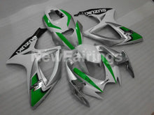 Cargar imagen en el visor de la galería, Green and White Silver Factory Style - GSX-R600 06-07 Fairing Kit