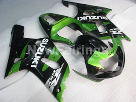 Green and Black Factory Style - GSX-R600 01-03 Fairing Kit