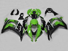 Cargar imagen en el visor de la galería, Green with Black Factory Style - NINJA ZX-10R 16-20 Fairing Kit