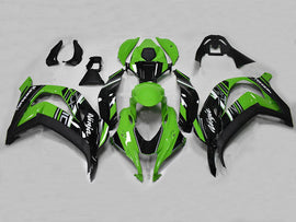 Green with Black Factory Style - NINJA ZX-10R 16-20 Fairing Kit