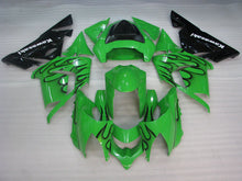 Cargar imagen en el visor de la galería, Green and Black Flame - NINJA ZX-10R 04-05 Fairing Kit