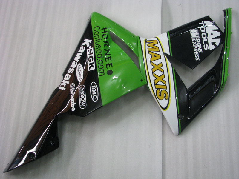 Green and Black MAXXIS - NINJA ZX-10R 04-05 Fairing Kit