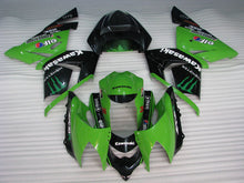 Cargar imagen en el visor de la galería, Green and Black Monster - NINJA ZX-10R 04-05 Fairing Kit