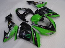 Cargar imagen en el visor de la galería, Green and Black Monster - NINJA ZX-10R 06-07 Fairing Kit