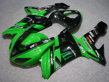 Cargar imagen en el visor de la galería, Green Black Monster - NINJA ZX-10R 06-07 Fairing Kit