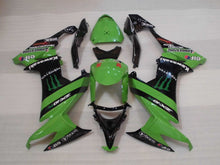 Cargar imagen en el visor de la galería, Green and Black Monster - NINJA ZX-10R 08-10 Fairing Kit