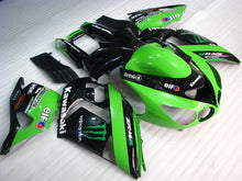 Cargar imagen en el visor de la galería, Green and Black Monster - NINJA ZX-14R 06-11 Fairing Kit
