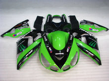 Cargar imagen en el visor de la galería, Green and Black Monster - NINJA ZX-14R 06-11 Fairing Kit