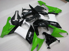 Cargar imagen en el visor de la galería, Green and Black White Factory Style - NINJA ZX-10R 08-10 Fairing Kit