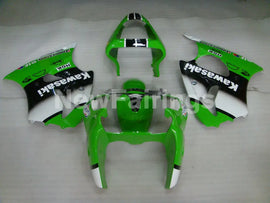 Green and Black White FUCHS - NINJA ZX-6R 00-02 Fairing Kit