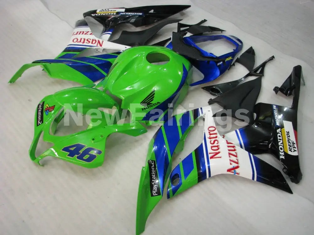 Green and Blue Nastro Azzurro - CBR600RR 07-08 Fairing Kit