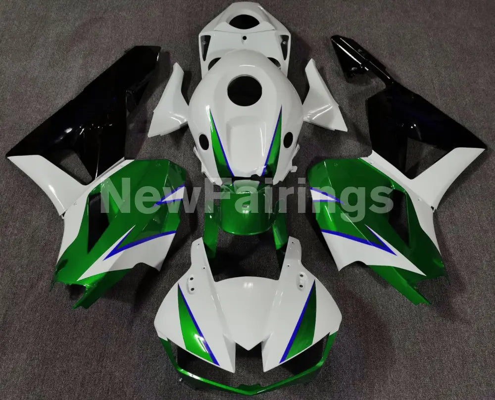 Green White and Black Factory Style - CBR600RR 13-23 Fairing Kit