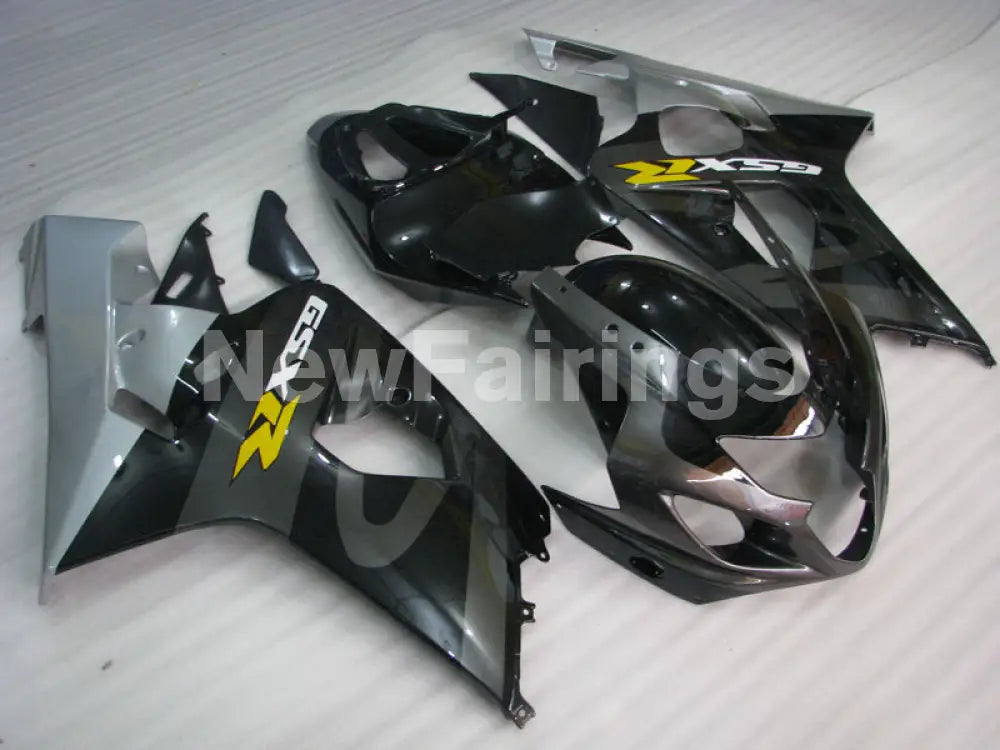 Grey and Silver Black Factory Style - GSX-R750 04-05 Fairing Kit
