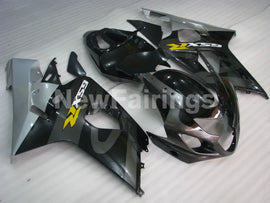 Grey and Silver Black Factory Style - GSX-R750 04-05 Fairing Kit