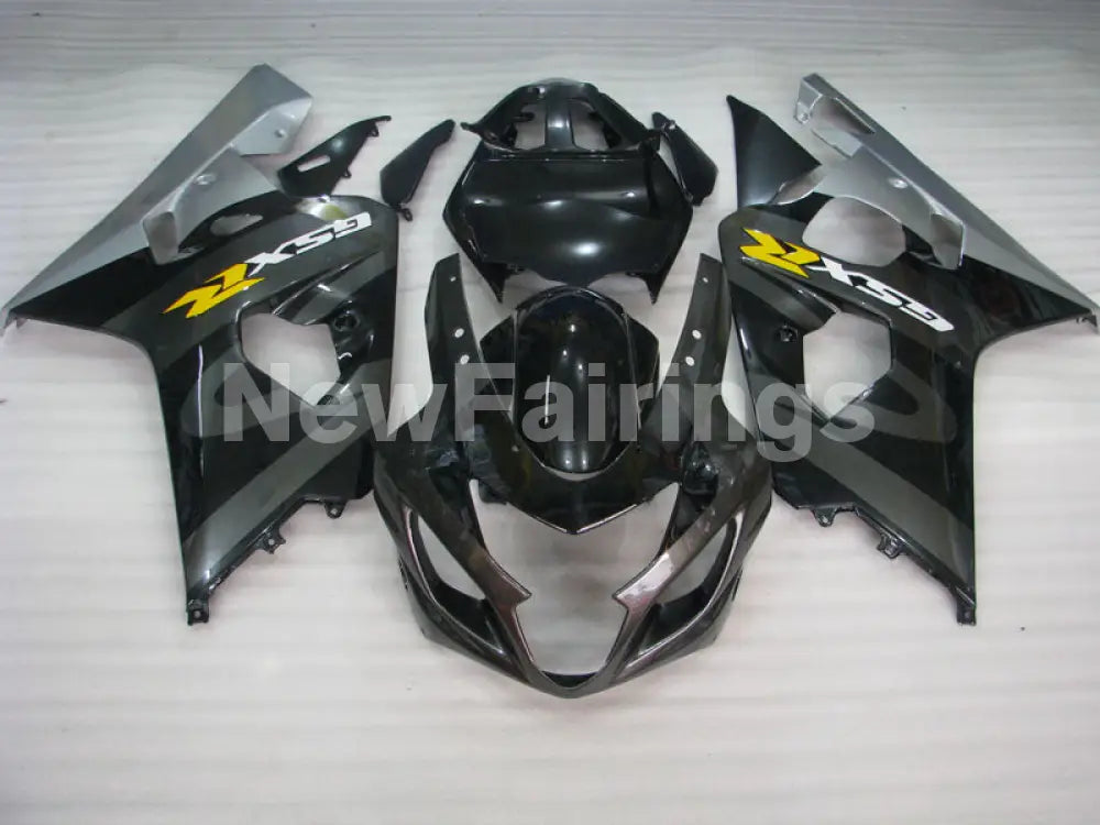 Grey and Silver Black Factory Style - GSX-R750 04-05 Fairing Kit