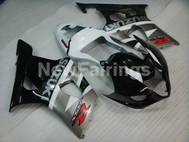 Grey and White Black Factory Style - GSX-R1000 03-04 Fairing Kit