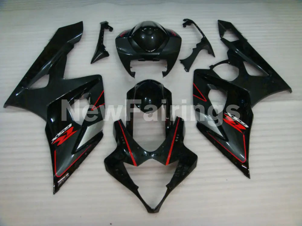 Grey Black and Red Factory Style - GSX-R1000 05-06 Fairing Kit
