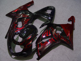 Black Red Flame - Kit de carenado GSX-R600 01-03