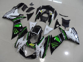 Monstruo Blanco Verde y Negro - Kit de Carenado GSX-R600 11-24