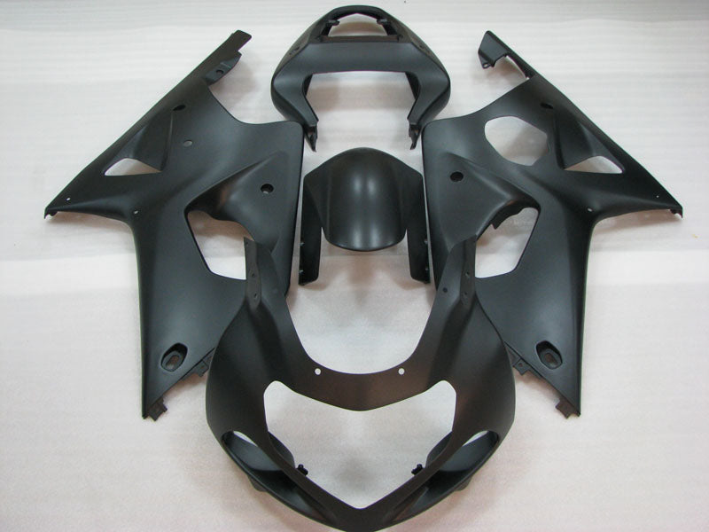 Negro mate sin calcomanías - Kit de carenado GSX-R1000 00-02